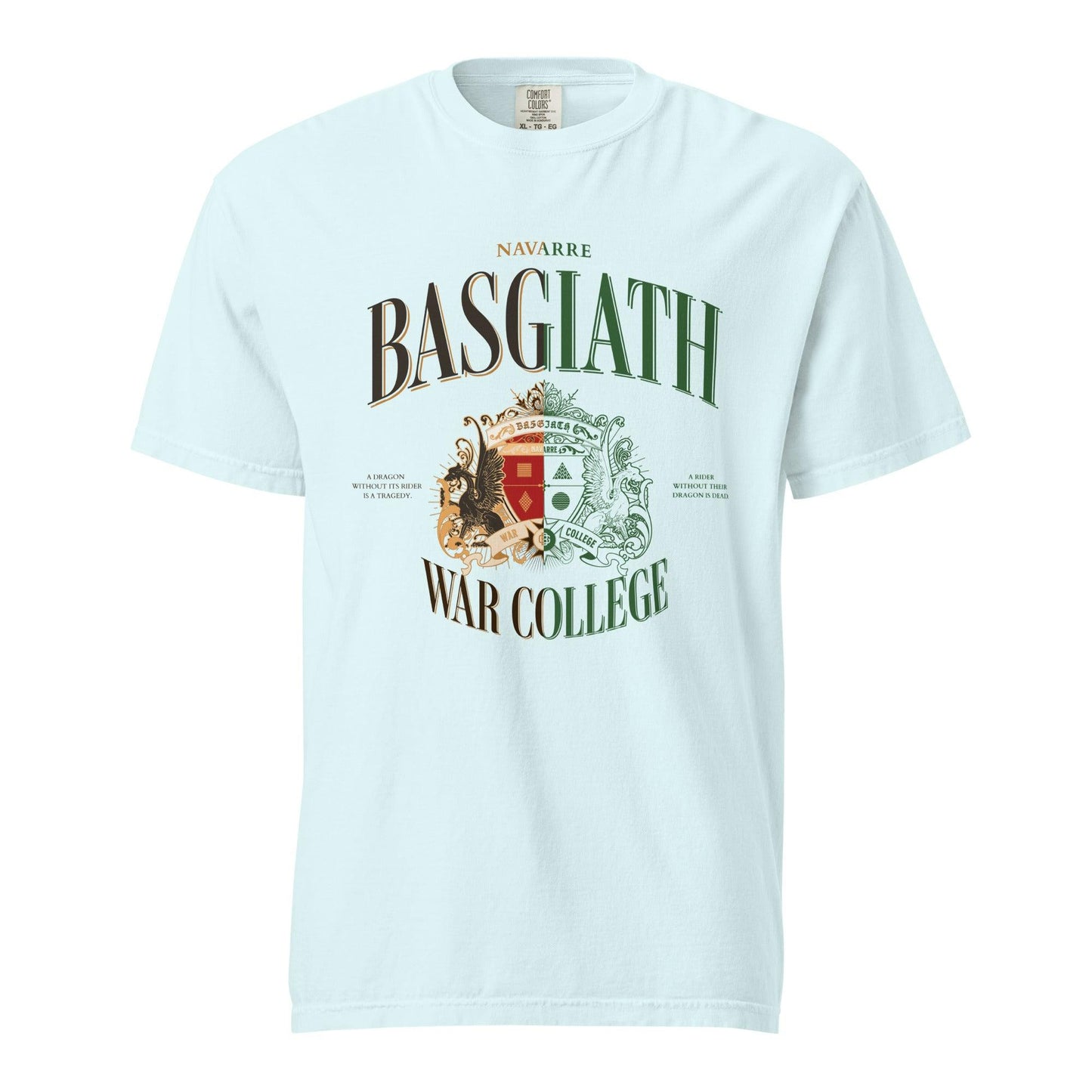 Basgiath War College Tee Shirt - The Bean Workshop - box tee, fourth wing, rebecca yarros