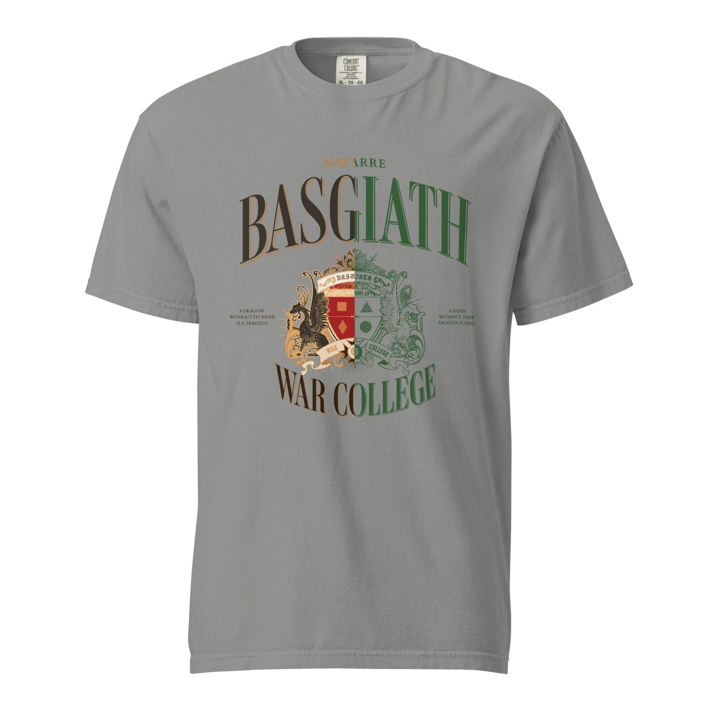 Basgiath War College Tee Shirt - The Bean Workshop - box tee, fourth wing, rebecca yarros