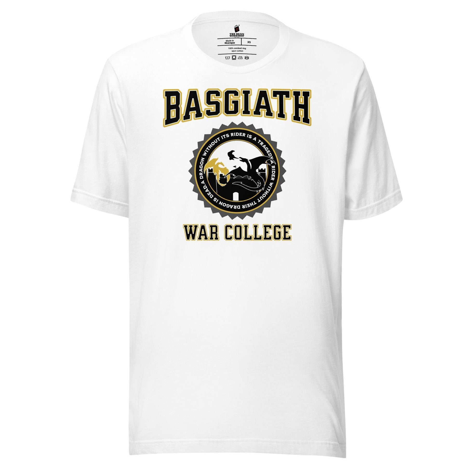 Basgiath War College Tee Shirt - The Bean Workshop - fourth wing, rebecca yarros, T-shirts