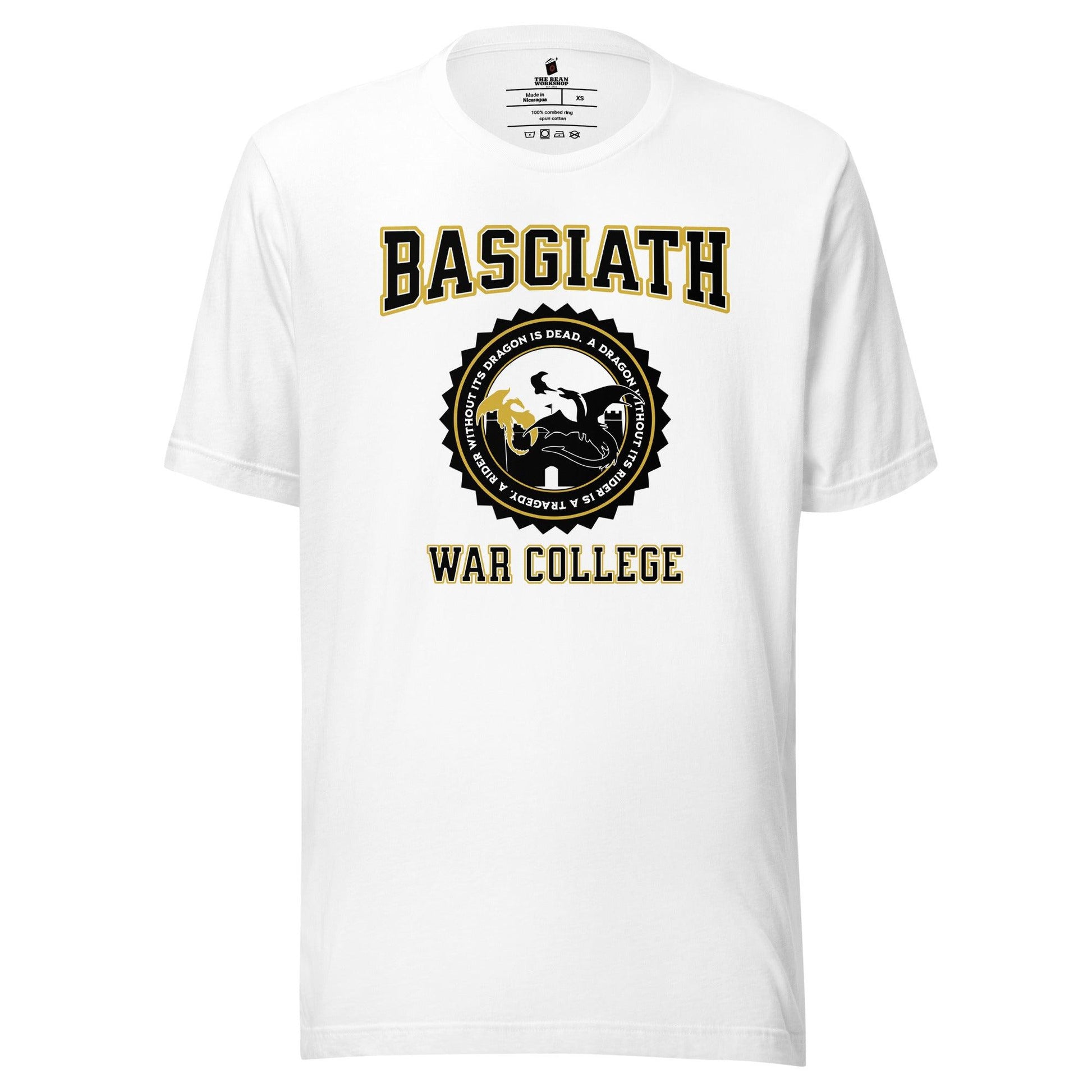 Basgiath War College Tee Shirt - The Bean Workshop - fourth wing, rebecca yarros, T-shirts