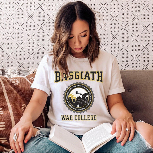 Basgiath War College Tee Shirt - The Bean Workshop - fourth wing, rebecca yarros, T-shirts
