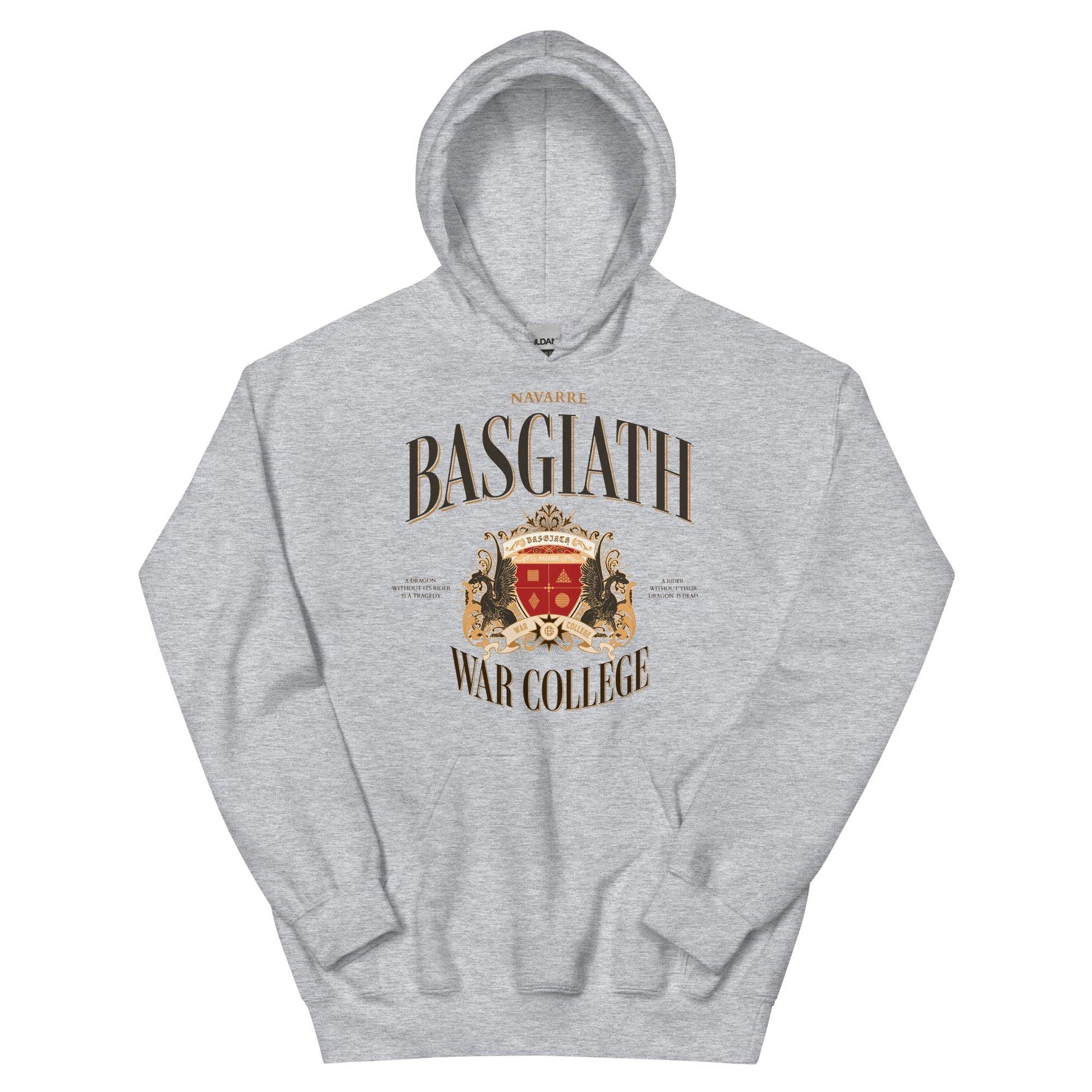 Basgiath War College Vintage Style Hooded Sweater - The Bean Workshop - fourth wing, hoodie, rebecca yarros