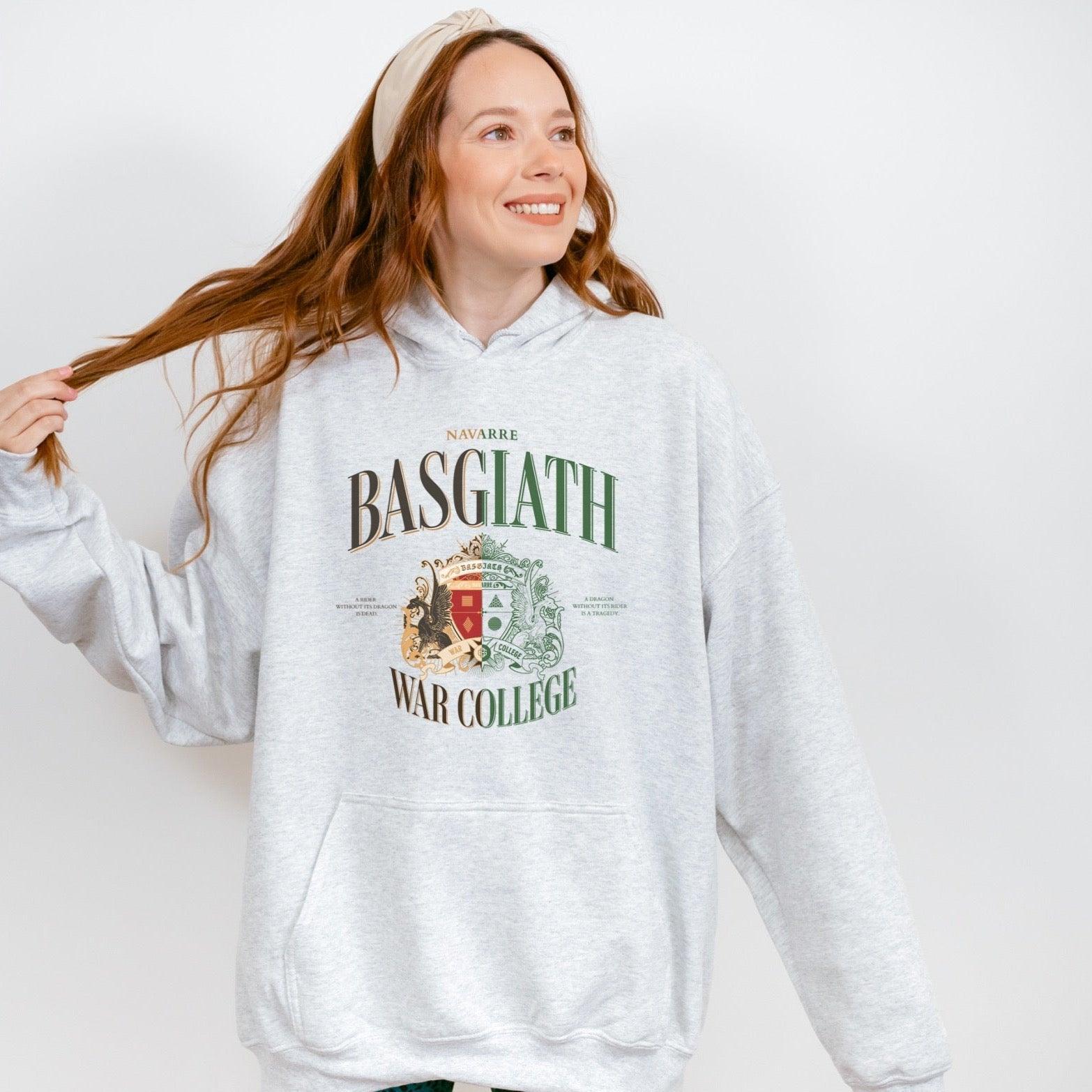 Basgiath War College Vintage Style Hoodie - The Bean Workshop - fourth wing, hoodie, rebecca yarros