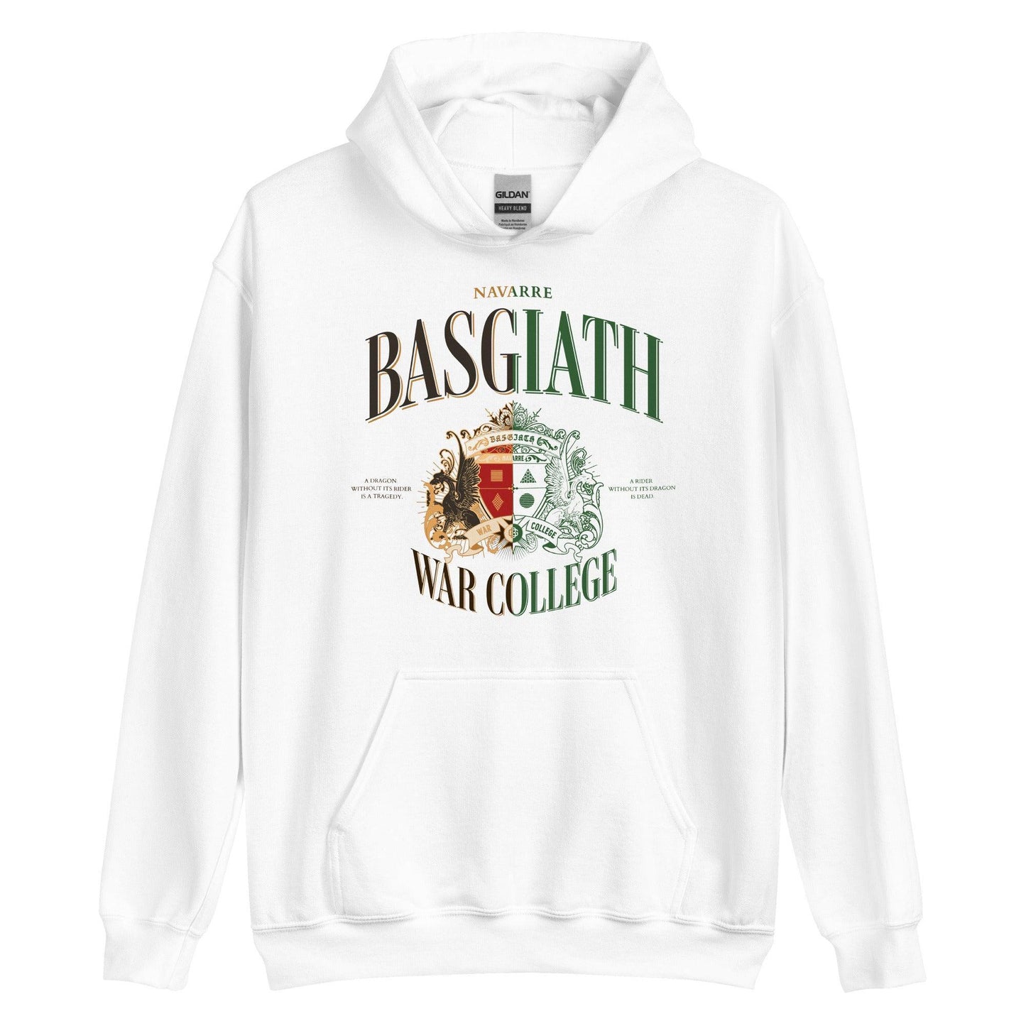 Basgiath War College Vintage Style Hoodie - The Bean Workshop - fourth wing, hoodie, rebecca yarros