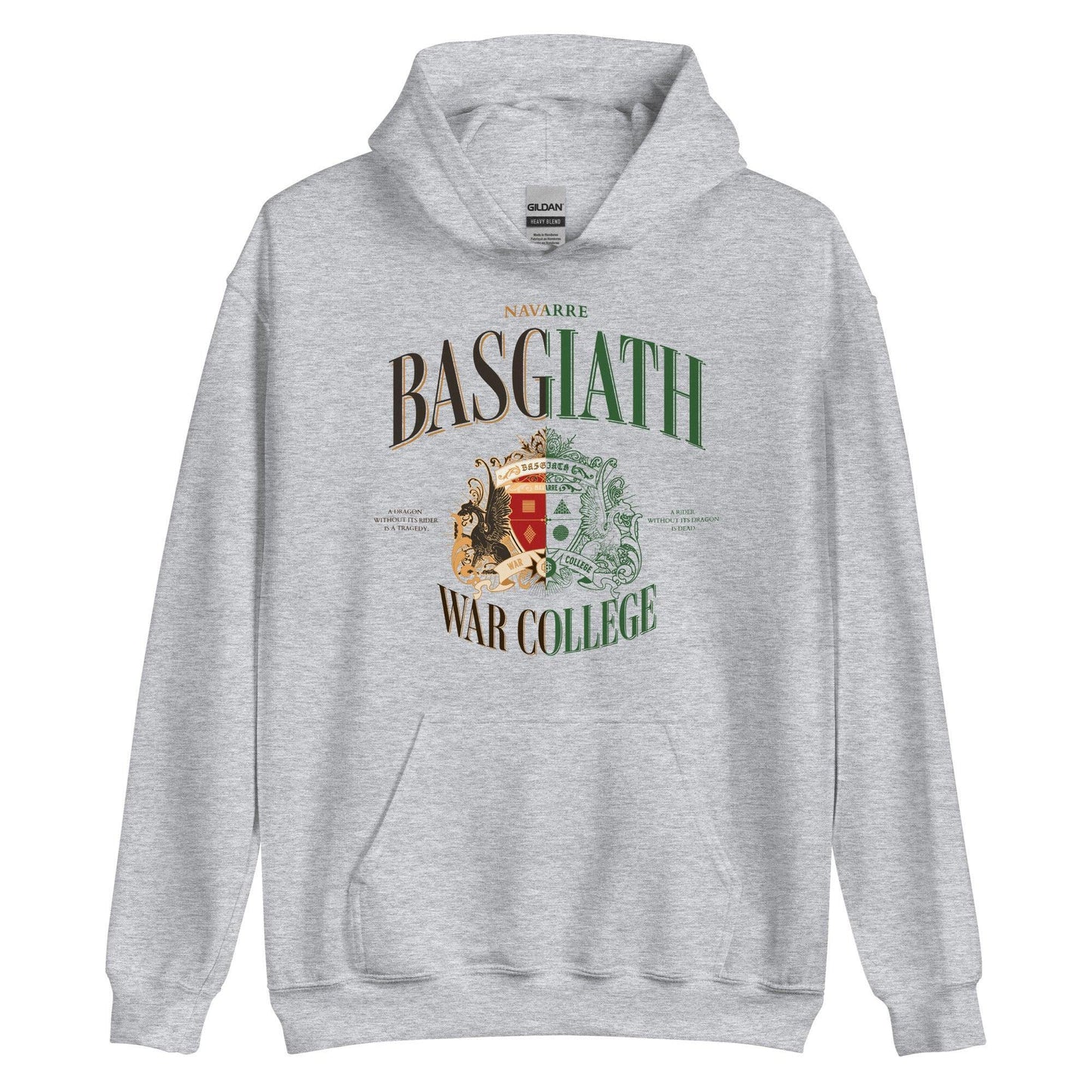 Basgiath War College Vintage Style Hoodie - The Bean Workshop - fourth wing, hoodie, rebecca yarros