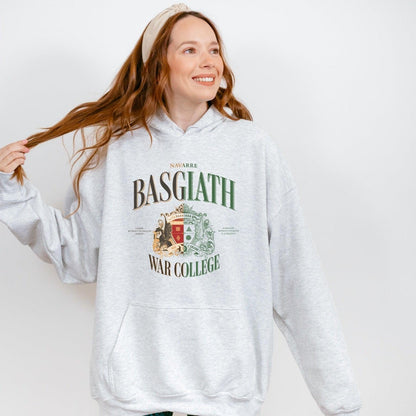 Basgiath War College Vintage Style Hoodie - The Bean Workshop - fourth wing, hoodie, rebecca yarros