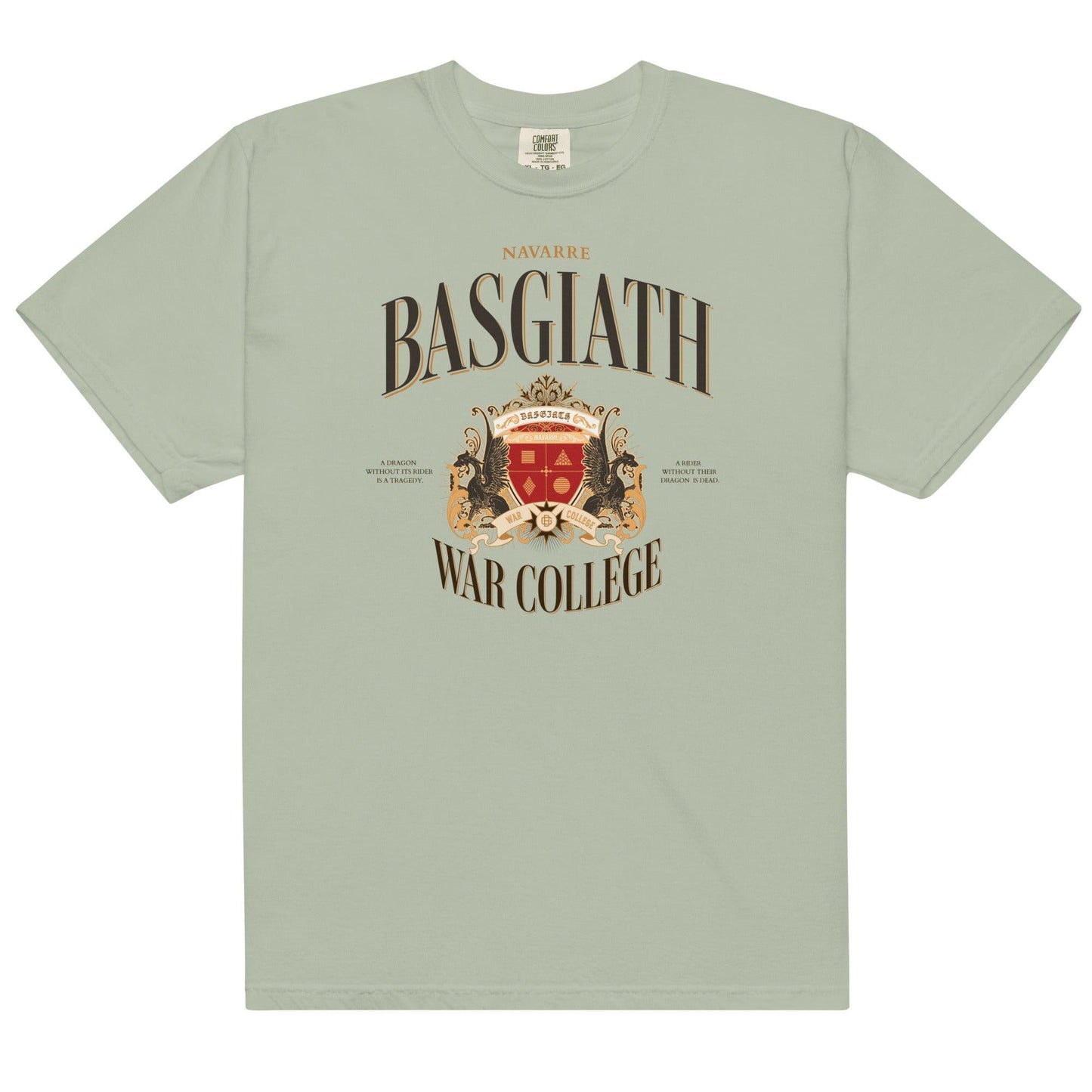 Basgiath War College Vintage Style Tee Shirt - The Bean Workshop - box tee, fourth wing, rebecca yarros