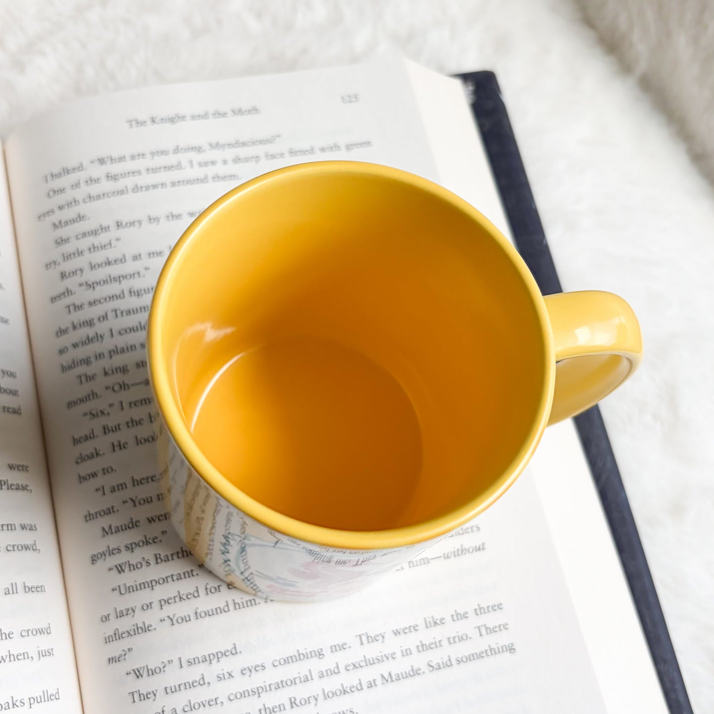 Beachside Book Club Yellow Stripe Ceramic Mug