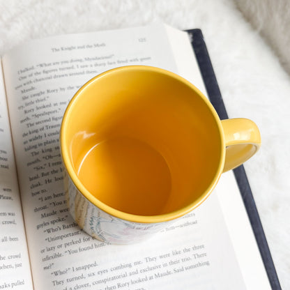 Beachside Book Club Yellow Stripe Ceramic Mug