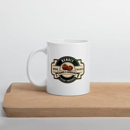 Benoit Farms & Garden Coffee Mug - The Bean Workshop - ceramic mug, marissa meyer, mug, the lunar chronicles