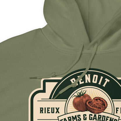 Benoit Farms & Garden Hoodie - The Bean Workshop - hoodie, marissa meyer, the lunar chronicles
