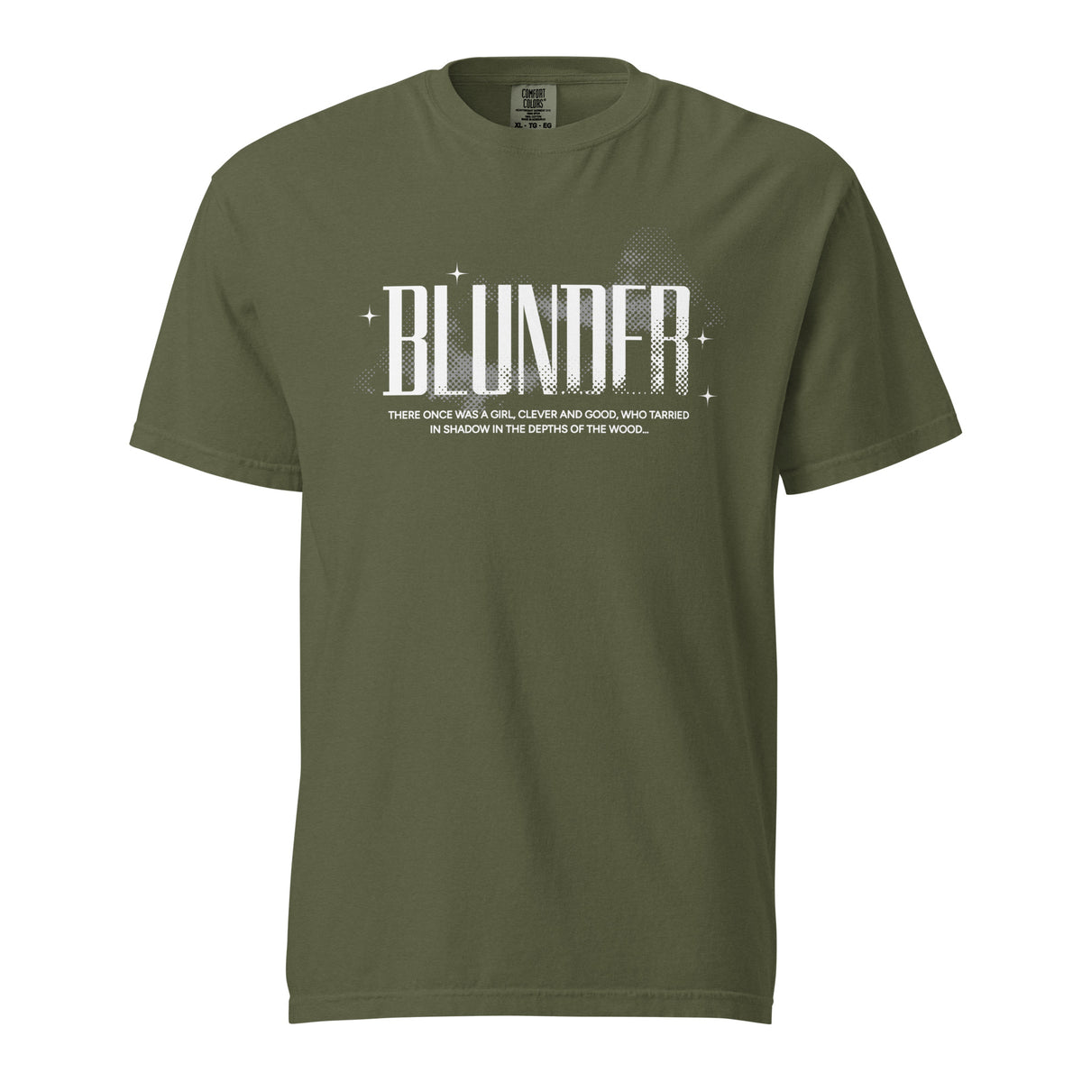 Blunder T-shirt - The Bean Workshop - Blunder Folklore T-Shirt, Bookish Aesthetic, Bookworm Fashion, Cottagecore, Dark Academia, Elspeth Spindle, Fantasy Graphic Tee, Literary Gift, One Dark Window, Rachel Gillig, T-shirt, Trendy.