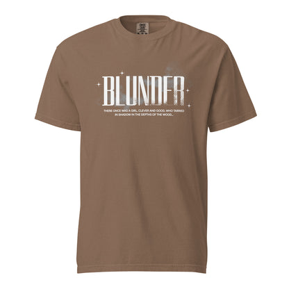 Blunder T-shirt - The Bean Workshop - Blunder Folklore T-Shirt, Bookish Aesthetic, Bookworm Fashion, Cottagecore, Dark Academia, Elspeth Spindle, Fantasy Graphic Tee, Literary Gift, One Dark Window, Rachel Gillig, T-shirt, Trendy.
