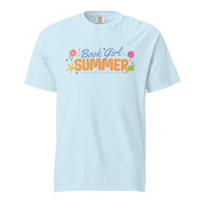 Book Girl Summer T-shirt - The Bean Workshop - Beach Read Top, Book Girl Summer T-shirt, Book Lover Shirt, Bookish Summer Collection, Bookworm Apparel, Summer Reading Tee, t-shirt, tee