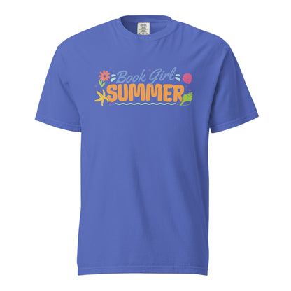 Book Girl Summer T-shirt - The Bean Workshop - Beach Read Top, Book Girl Summer T-shirt, Book Lover Shirt, Bookish Summer Collection, Bookworm Apparel, Summer Reading Tee, t-shirt, tee