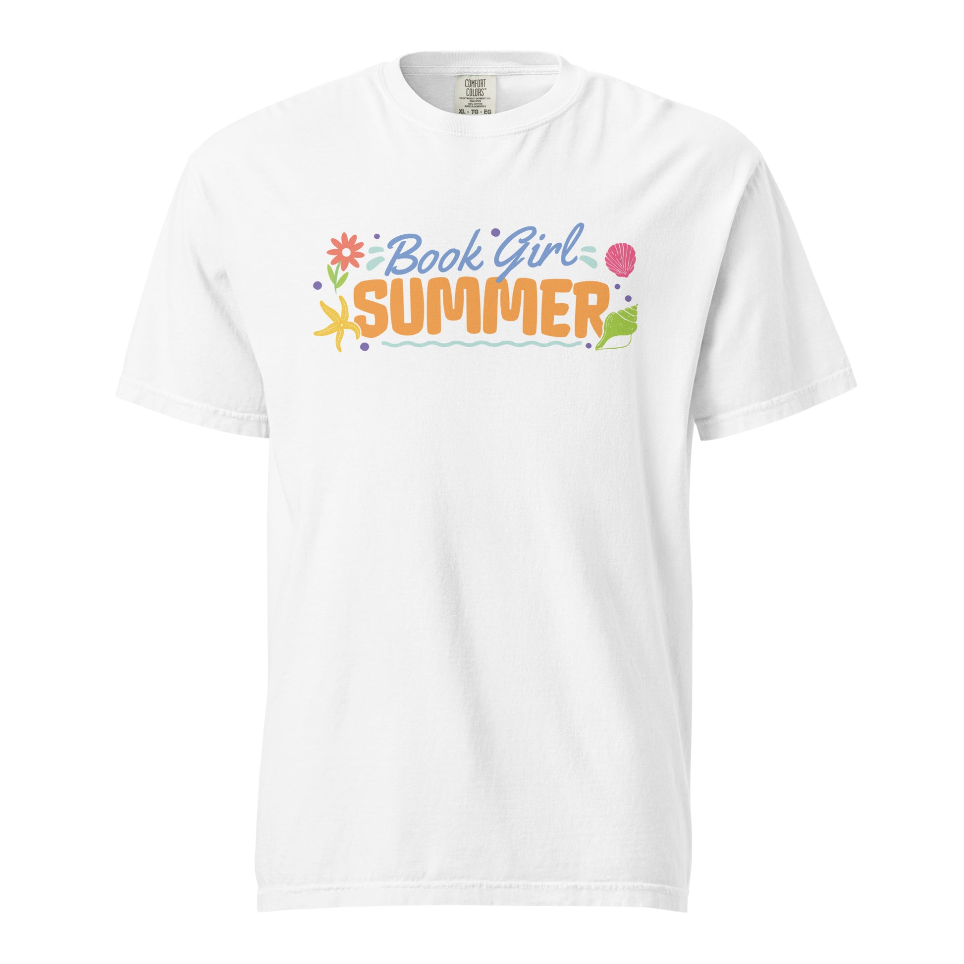 Book Girl Summer T-shirt - The Bean Workshop - Beach Read Top, Book Girl Summer T-shirt, Book Lover Shirt, Bookish Summer Collection, Bookworm Apparel, Summer Reading Tee, t-shirt, tee