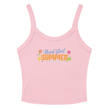 Book Girl Summer Tank Top - The Bean Workshop - Beach Read Top, Book Girl Summer Tank top, Book Lover Shirt, Bookish Summer Collection, Bookworm Apparel, Summer Reading Tee, tank top