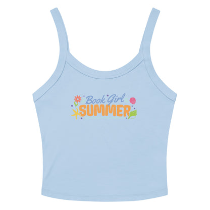 Book Girl Summer Tank Top - The Bean Workshop - Beach Read Top, Book Girl Summer Tank top, Book Lover Shirt, Bookish Summer Collection, Bookworm Apparel, Summer Reading Tee, tank top