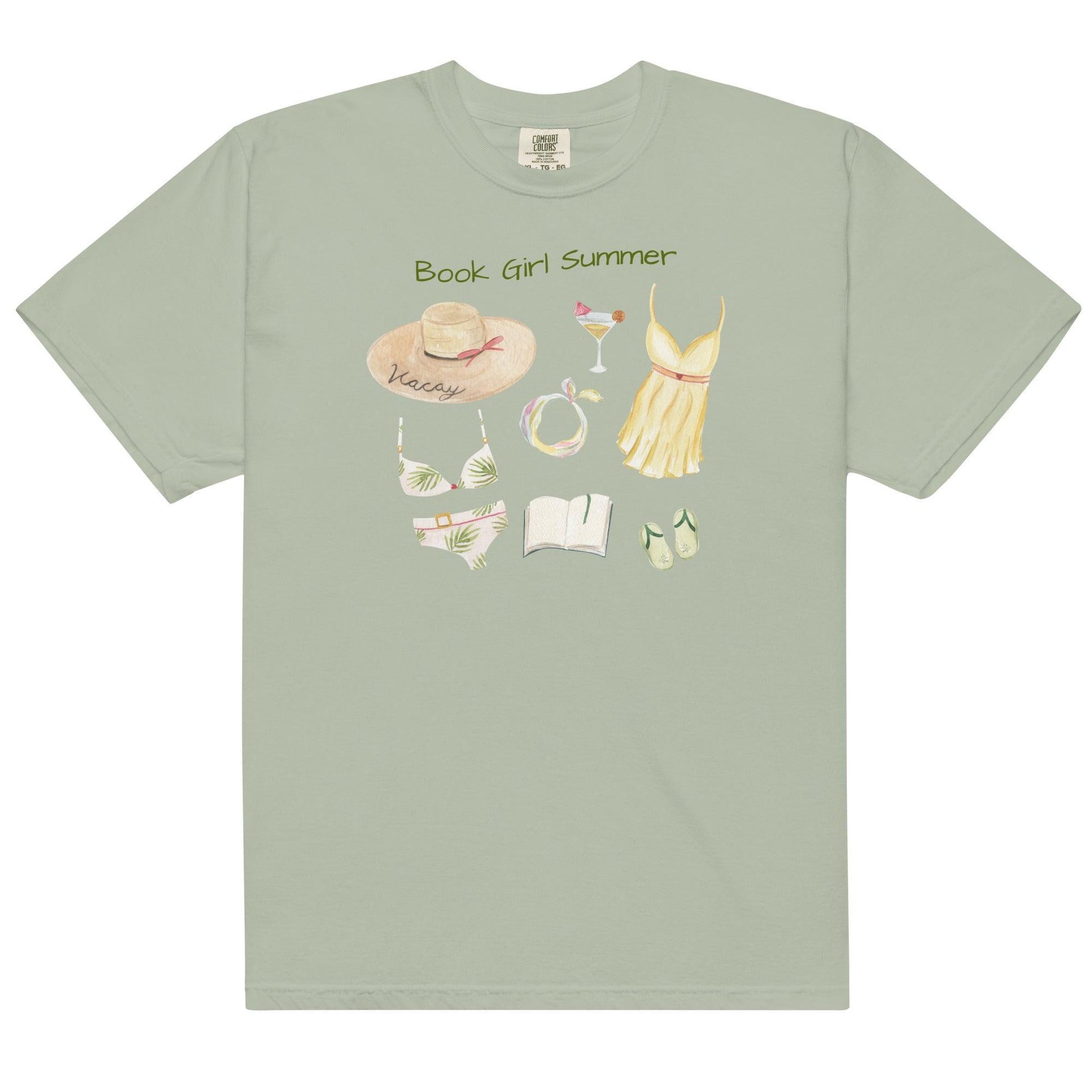Book Girl Summer Tee Shirt - The Bean Workshop - book lover, girlie, outdoor, read everyday, summer, tee shirt