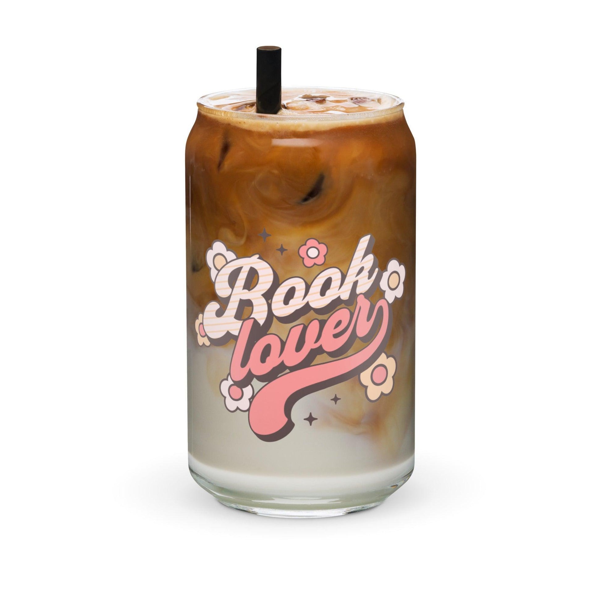 Book Lover Can-Shaped Glass Cup - The Bean Workshop - book lover, bookish, glass can, home library, read everyday, reading accessories