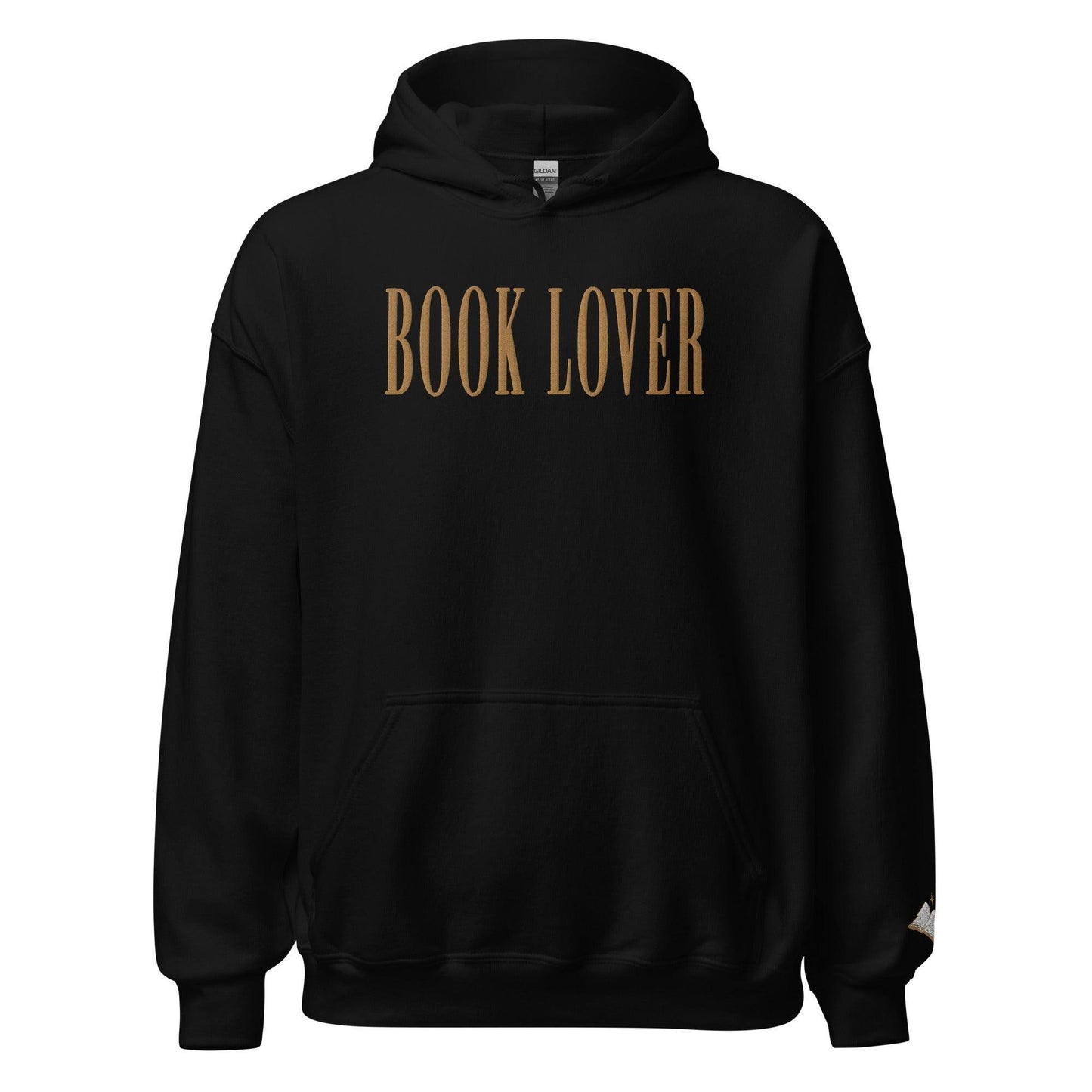 Book Lover Embroidered Hoodie - The Bean Workshop - book lover, bookish, embroidered, hoodie, minimalistic, read everyday