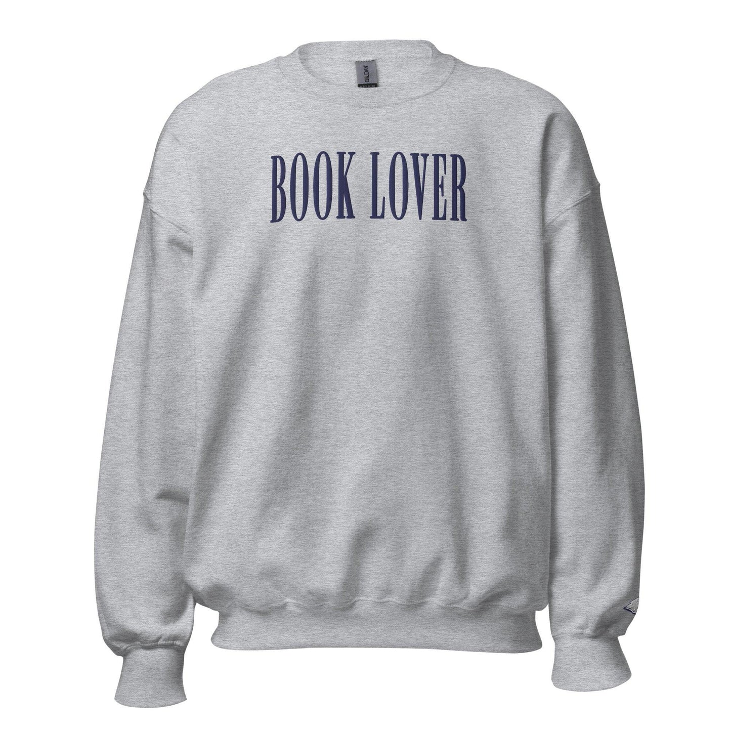 Book Lover Embroidered Sweatshirt - The Bean Workshop - book lover, bookish, embroidered, minimalistic, read everyday, sweatshirt