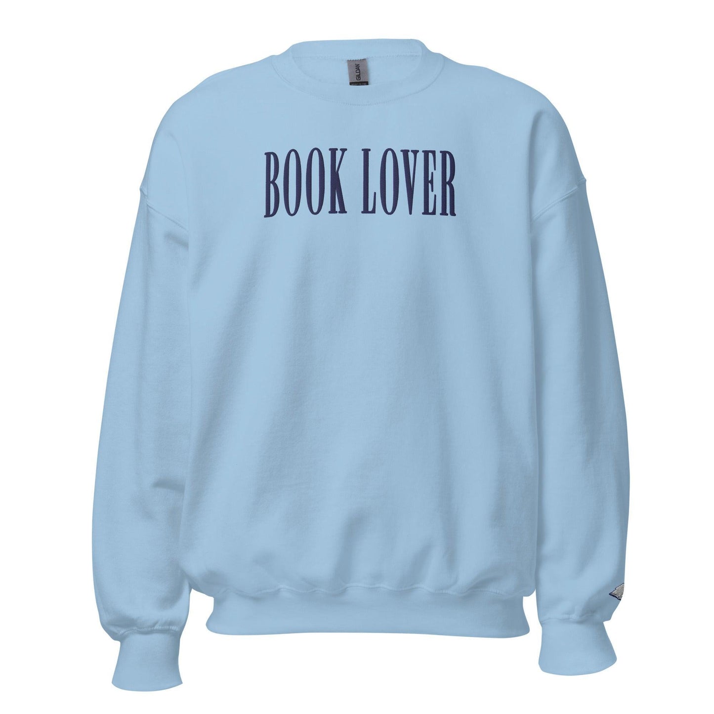 Book Lover Embroidered Sweatshirt - The Bean Workshop - book lover, bookish, embroidered, minimalistic, read everyday, sweatshirt
