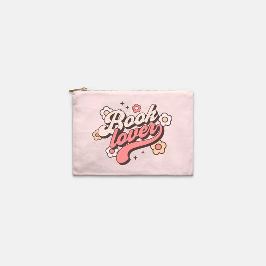 Book Lover Kindle Bag | Retro Bookish E-Reader & Makeup Bag | 4 Colors - The Bean Workshop - book girlie, book lover, bookish, bookish gift, bookish pouch, e-reader sleeve, gift for book lovers, kindle bag, Kindle sleeve, read everyday, retro, retro bookish, typography bag