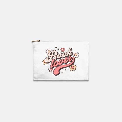 Book Lover Kindle Bag | Retro Bookish E-Reader & Makeup Bag | 4 Colors - The Bean Workshop - book girlie, book lover, bookish, bookish gift, bookish pouch, e-reader sleeve, gift for book lovers, kindle bag, Kindle sleeve, read everyday, retro, retro bookish, typography bag
