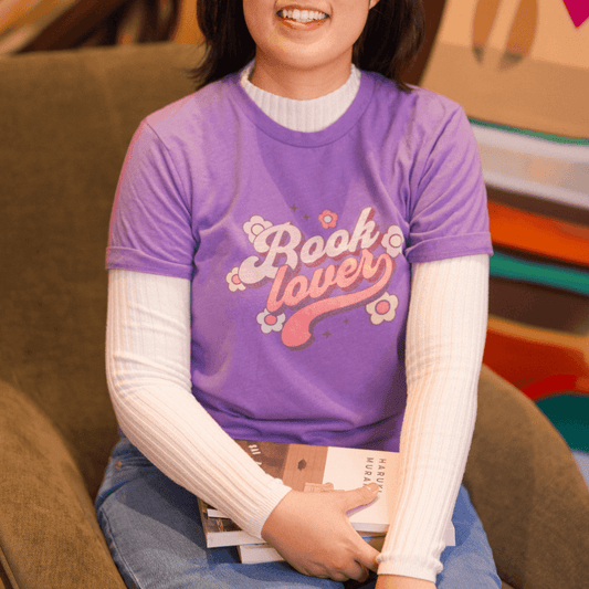 Book Lover T-Shirt - The Bean Workshop - book lover, bookish, cute, retro, t-shirt