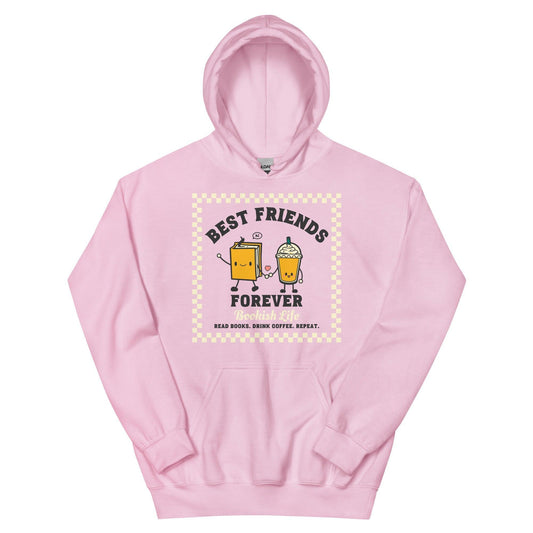 Bookish Friends Forever Hoodie - The Bean Workshop - Book Lover, Bookaholic, bookish, bookish friends, hoodie, read everyday