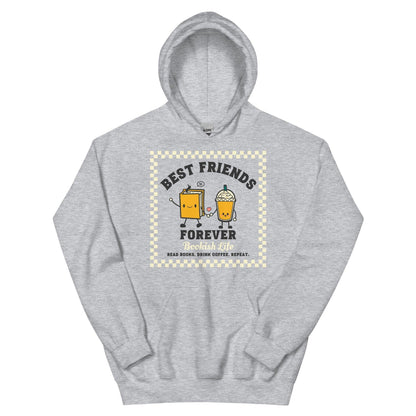Bookish Friends Forever Hoodie - The Bean Workshop - Book Lover, Bookaholic, bookish, bookish friends, hoodie, read everyday