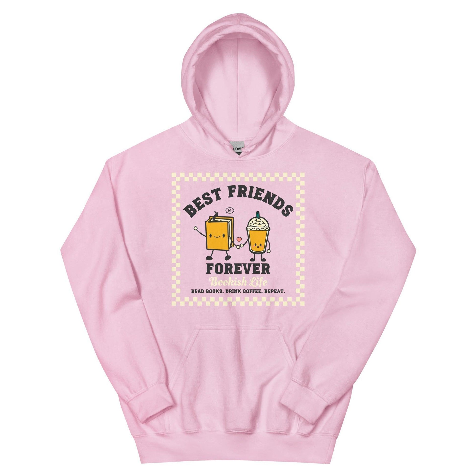 Bookish Friends Forever Hoodie - The Bean Workshop - Book Lover, Bookaholic, bookish, bookish friends, hoodie, read everyday