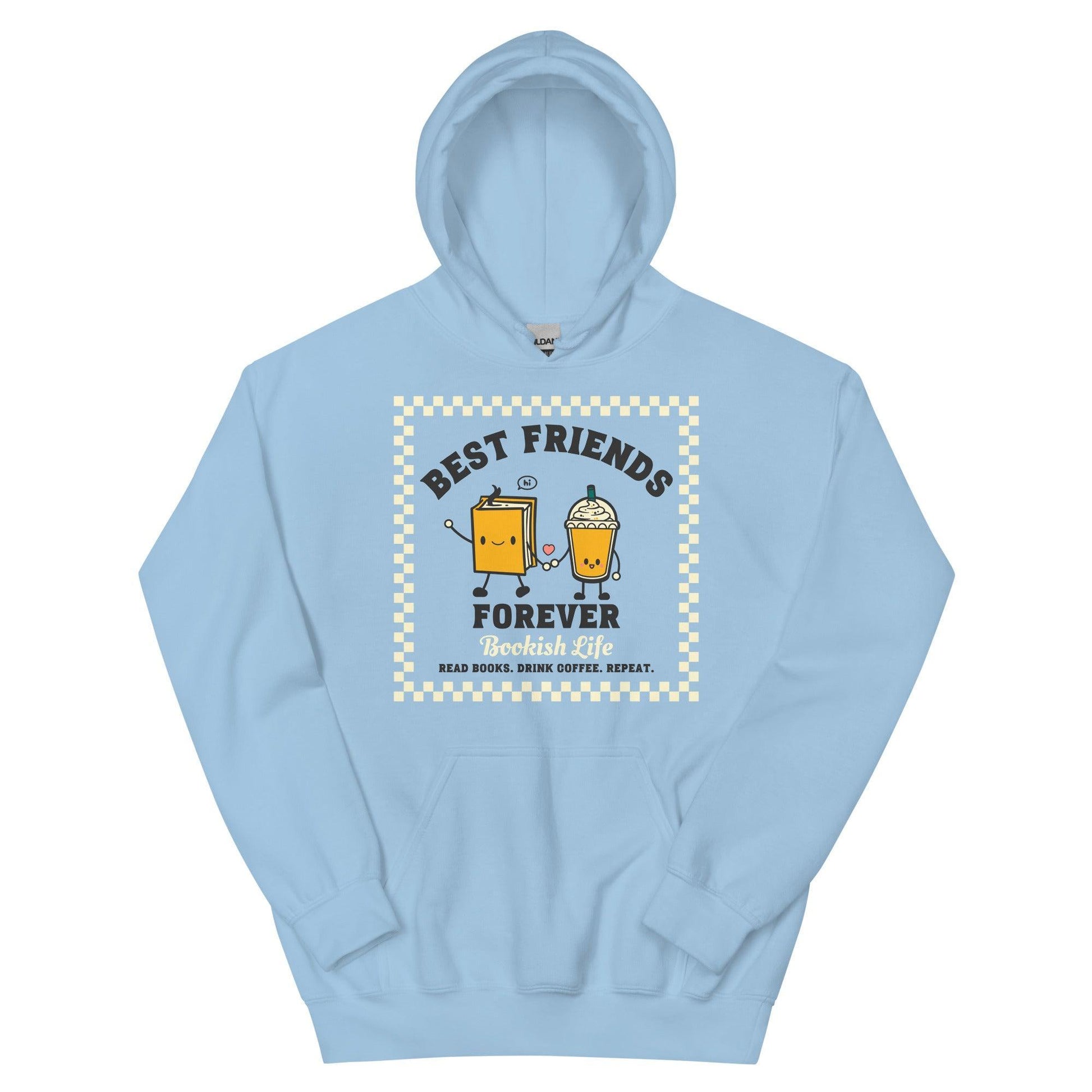 Bookish Friends Forever Hoodie - The Bean Workshop - Book Lover, Bookaholic, bookish, bookish friends, hoodie, read everyday