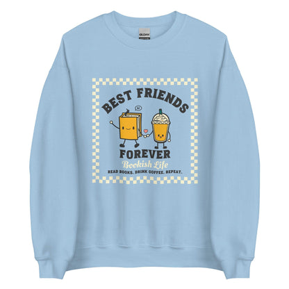 Bookish Friends Forever Sweatshirt - The Bean Workshop - Book Lover, Bookaholic, bookish, bookish friends, read everyday, sweatshirt