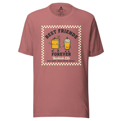Bookish Friends Forever T-Shirt - The Bean Workshop - book lover, bookish, bookstore date, read everyday, t-shirt