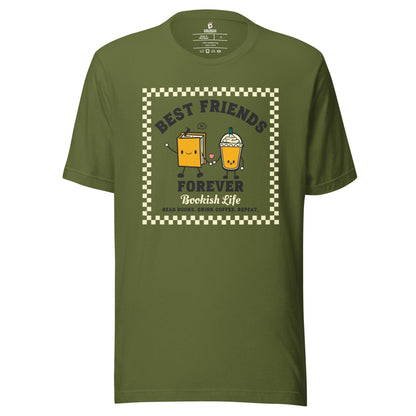 Bookish Friends Forever T-Shirt - The Bean Workshop - book lover, bookish, bookstore date, read everyday, t-shirt