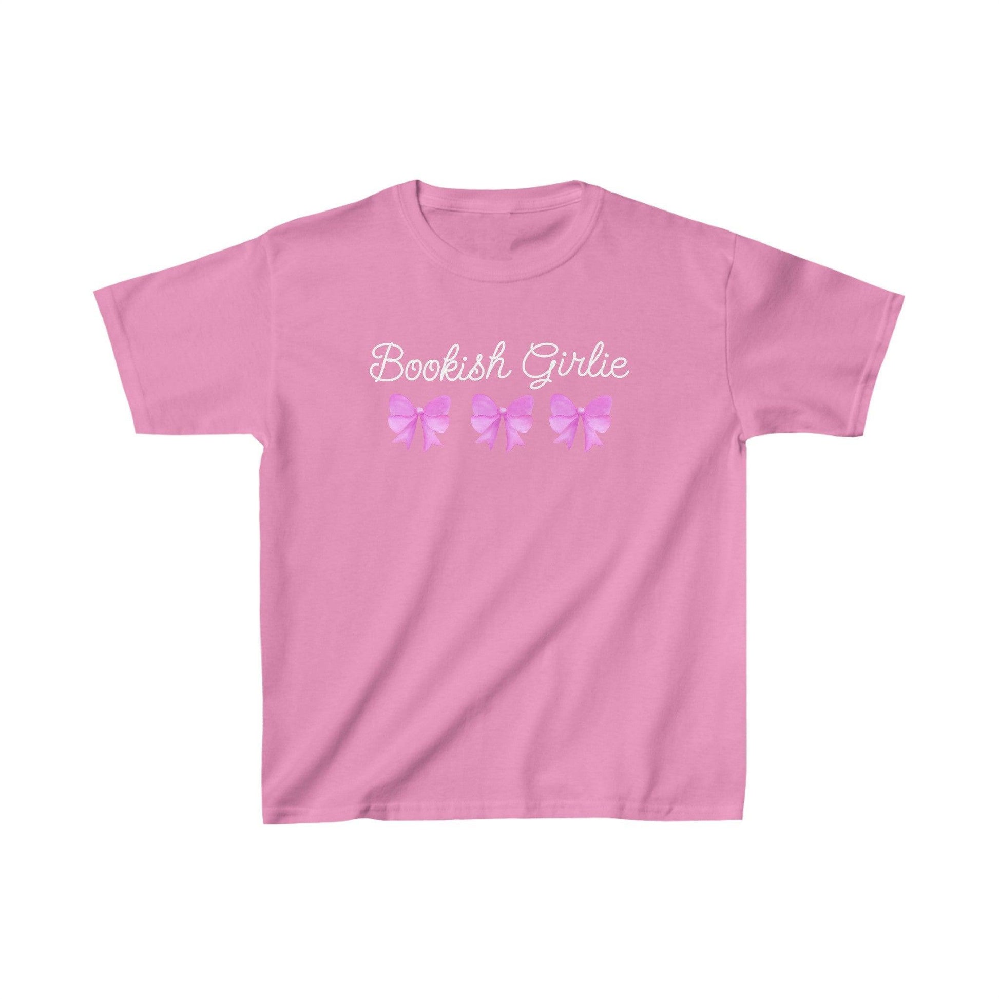 Bookish Girlie Coquette Baby Tee - The Bean Workshop - baby tee, book lover, bookish, coquette, cute, read everyday, T-shirts
