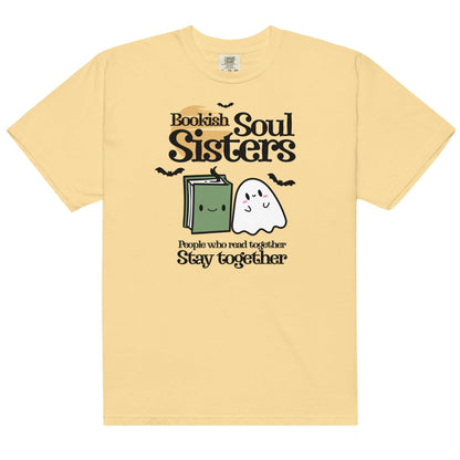 Bookish Soul Sisters Tee Shirt - The Bean Workshop - book lovers, bookaholic, box tee, halloween