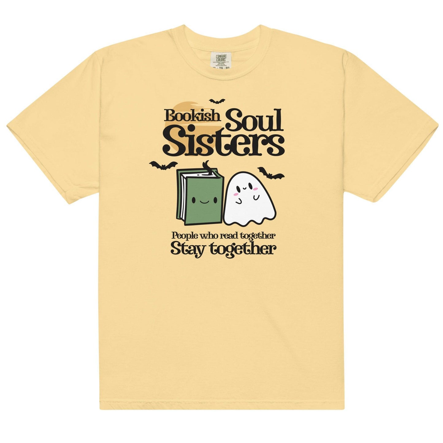 Bookish Soul Sisters Tee Shirt - The Bean Workshop - book lovers, bookaholic, box tee, halloween