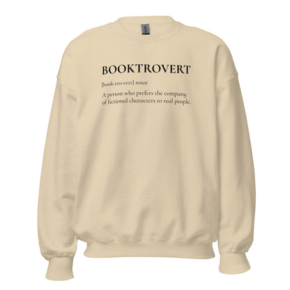 Booktrovert Sweater - The Bean Workshop - book lover, bookish, minimalistic, read everyday, sweatshirt