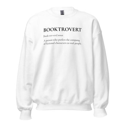 Booktrovert Sweater - The Bean Workshop - book lover, bookish, minimalistic, read everyday, sweatshirt