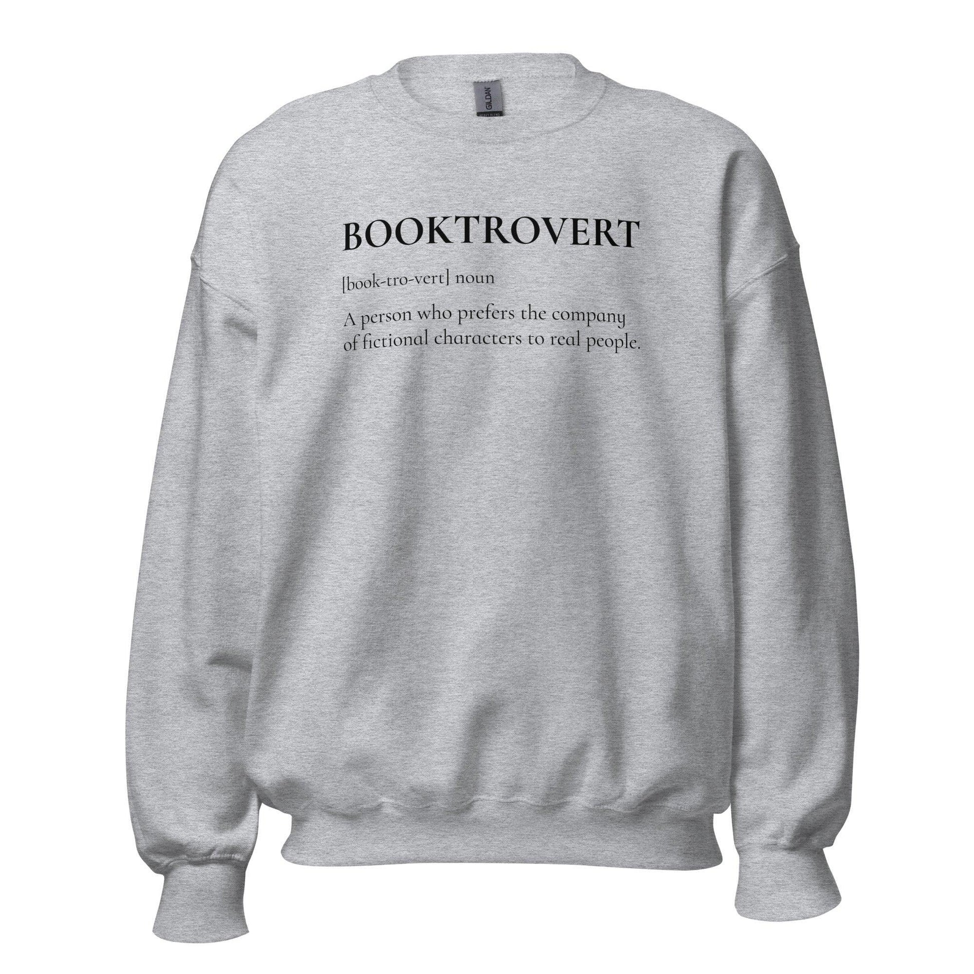 Booktrovert Sweater - The Bean Workshop - book lover, bookish, minimalistic, read everyday, sweatshirt