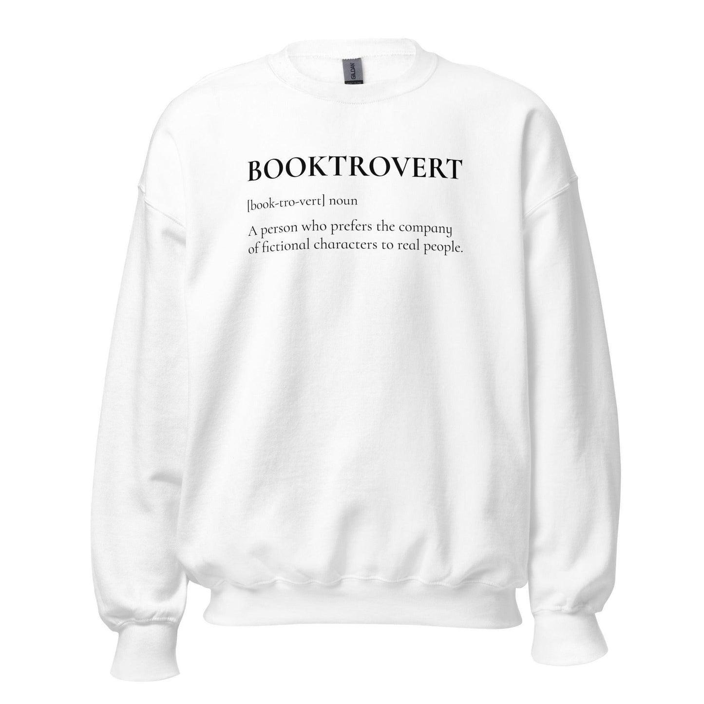 Booktrovert Sweater - The Bean Workshop - book lover, bookish, minimalistic, read everyday, sweatshirt