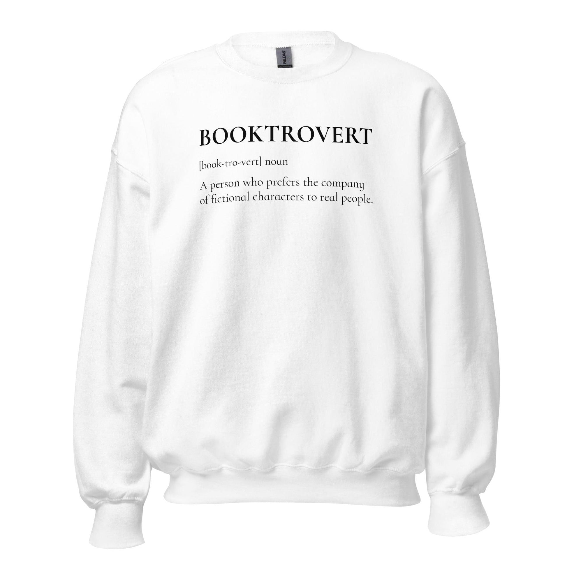 Booktrovert Sweater - The Bean Workshop - book lover, bookish, minimalistic, sweatshirt