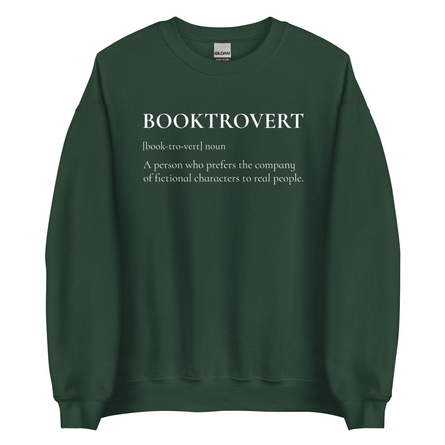 Booktrovert Sweatshirt - The Bean Workshop - book lover, bookish, minimalistic, read everyday, sweatshirt