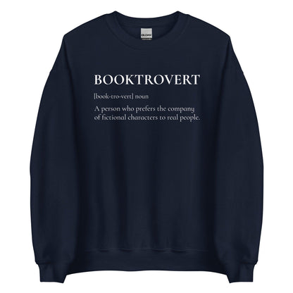 Booktrovert Sweatshirt - The Bean Workshop - book lover, bookish, minimalistic, read everyday, sweatshirt