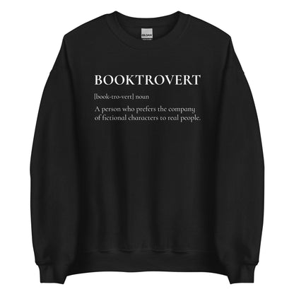 Booktrovert Sweatshirt - The Bean Workshop - book lover, bookish, minimalistic, read everyday, sweatshirt