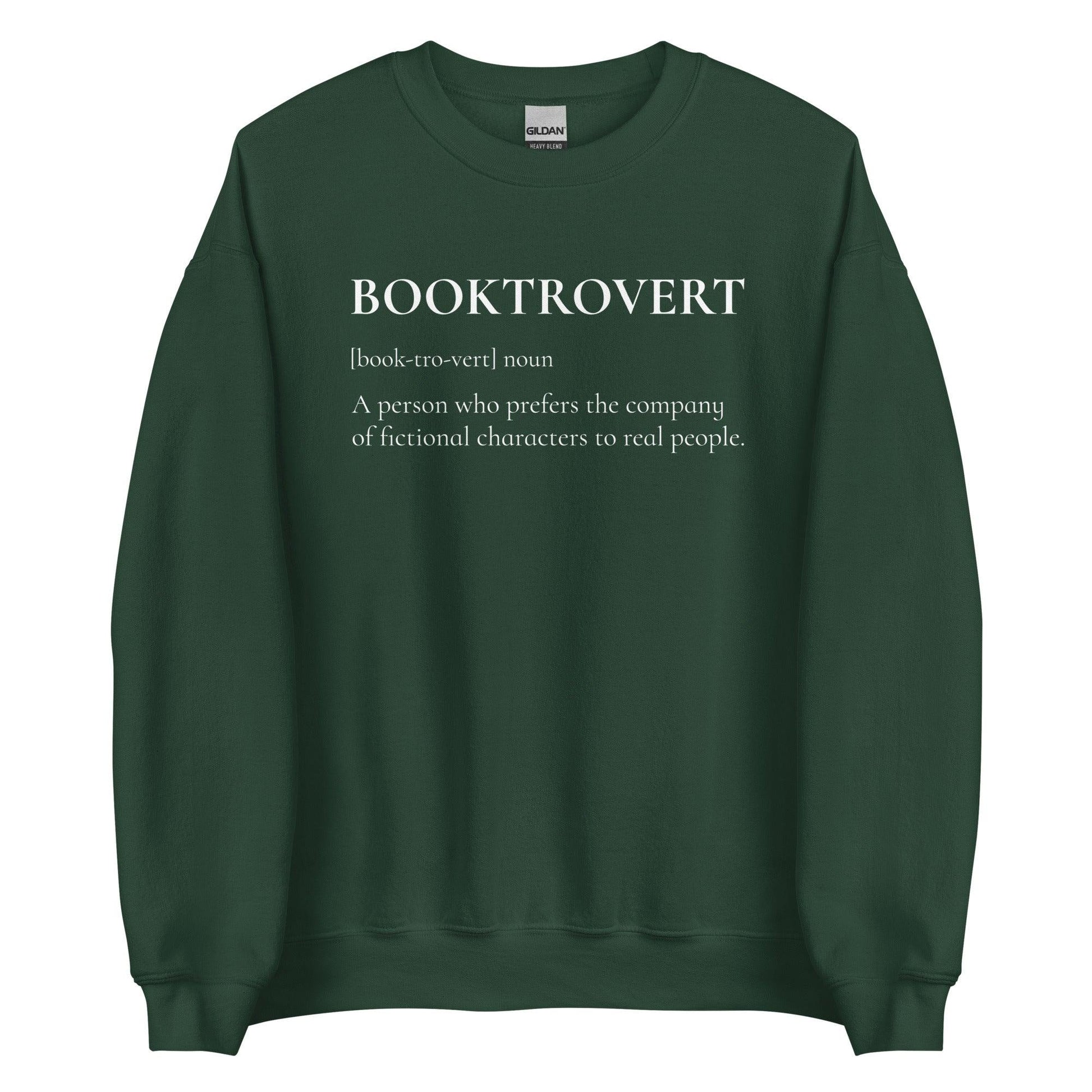 Booktrovert Sweatshirt - The Bean Workshop - book lover, bookish, minimalistic, sweatshirt