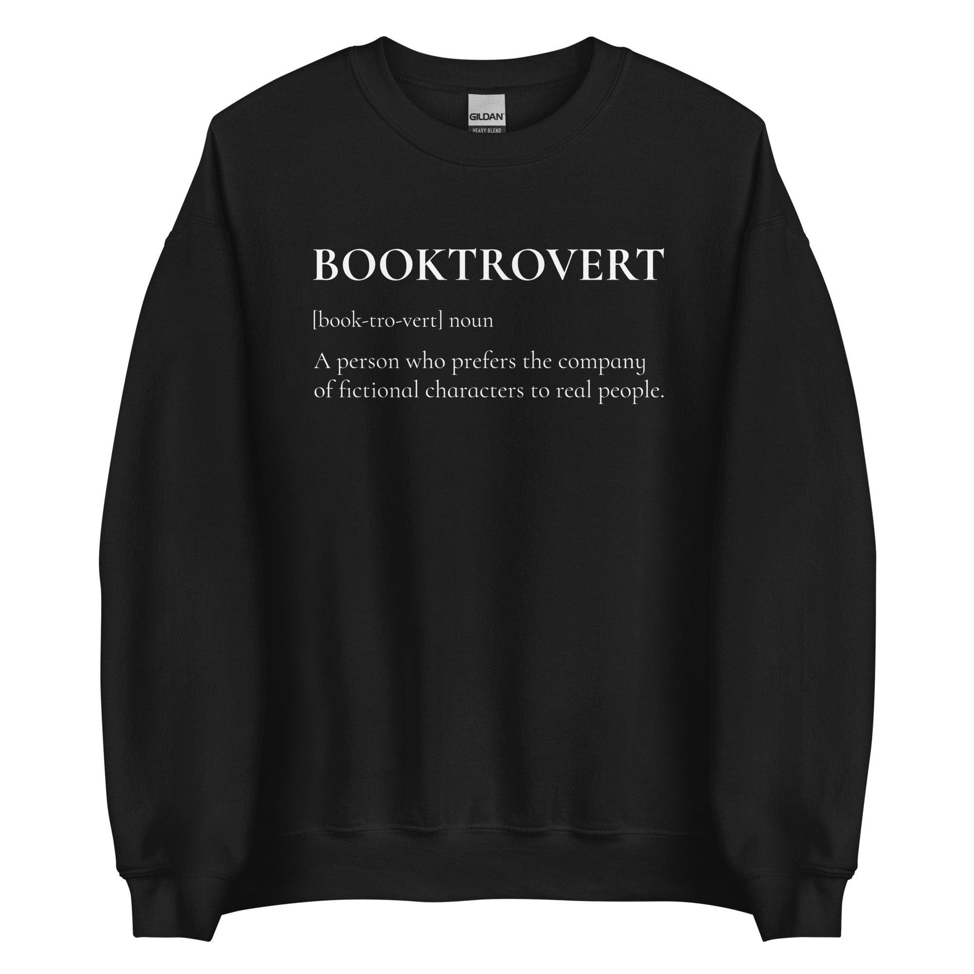 Booktrovert Sweatshirt - The Bean Workshop - book lover, bookish, minimalistic, sweatshirt